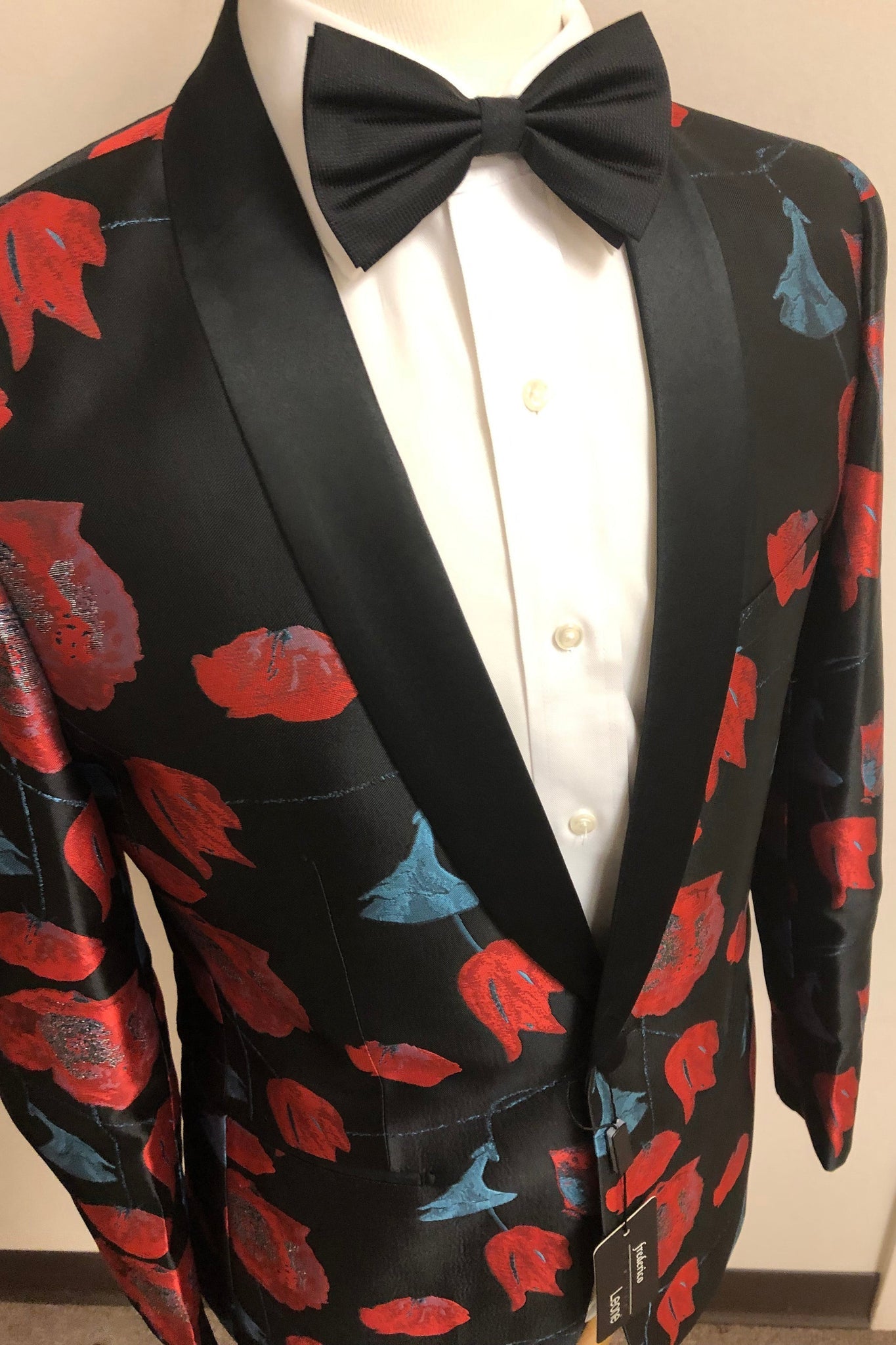 Red Print Fashion Coat